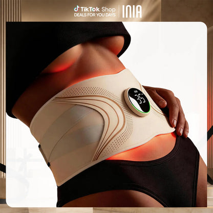 INIA PULSE 1064Nm Red Light Belt | All-In-One Postpartum Sculptor: Fade Stretch Marks & Tighten "Mommy Pooch" | 1064Nm Deep-Nir & EMS Abdominal Repair Belt,Summer Beauty Gift Ideas